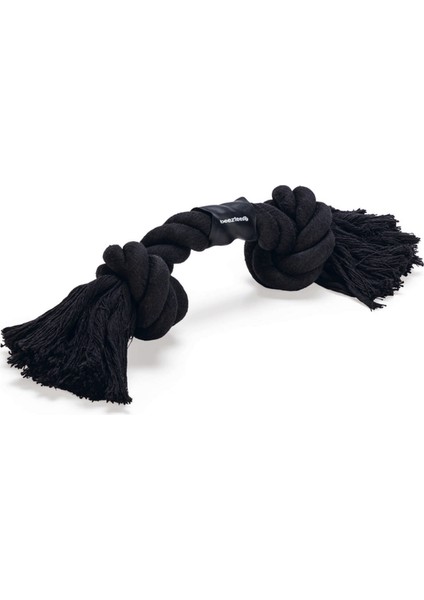 Techmrt Beeztees Köpek Oyuncağı, Çift Düğümlü Diş Ipi, Pamuk Iplerden, Siyah, 40X8,5X7CM, 280GR