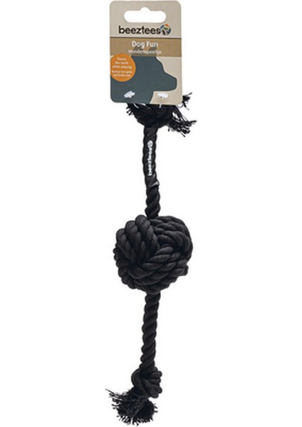 Techmrt Beeztees Köpek Oyuncağı, Diş Ipinden Tutamaçlı Top, Pamuk Iplerden, Siyah, 40X7X7CM, 120GR fiyatları
