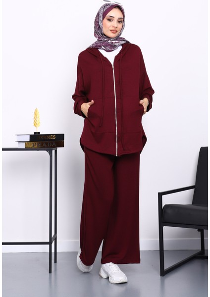 Mürdüm Önü Kısa Arkası Uzun Tunik Pantolonlu Takım fiyatları