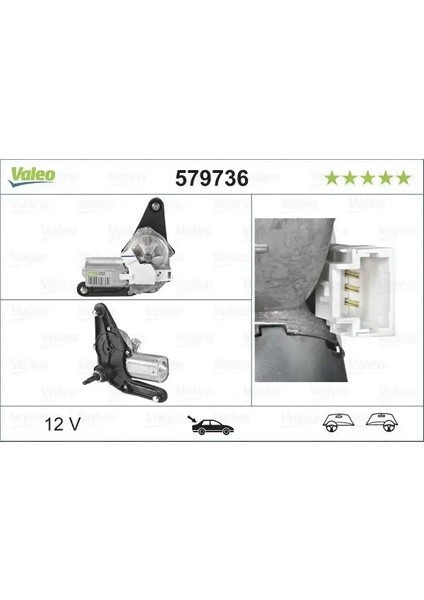 579736 Silecek Motoru Arka 8200071214