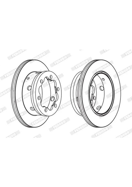 FCR191A Arka Fren Diski 05103606AA 2D0615601B 5103606AA (2 Adet Fiyatıdır)