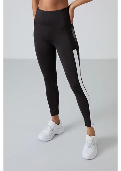 Tommy Lıfe Siyah Polyester Esnek Standart Fit Performans Kadın Tayt Takım 95332 modelleri