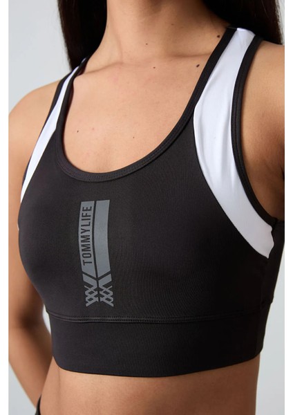 Tommy Lıfe Siyah Polyester Esnek Standart Fit Performans Kadın Tayt Takım 95332 fırsatları