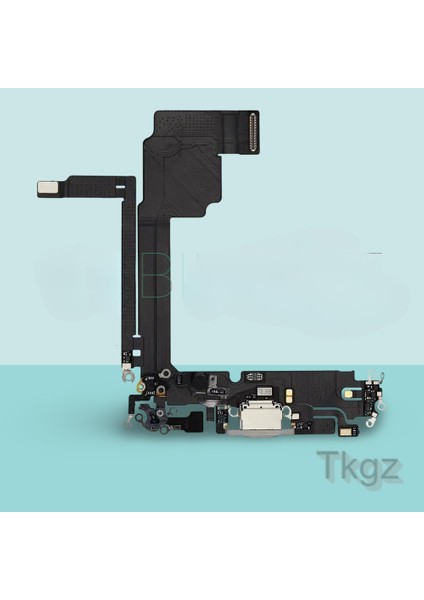 Apple Iphone 15 Pro Max Full Şarj Soketi Filmi Flex Orjinal (Beyaz)