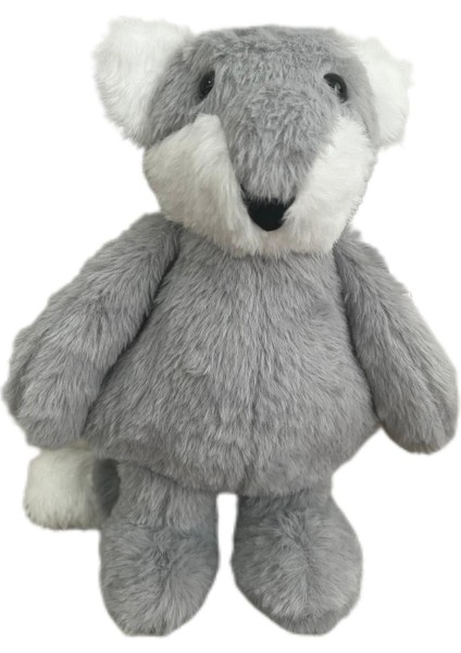 Peluş Tilki Oyuncak Uyku&oyun Arkadaşı Gri 25 cm