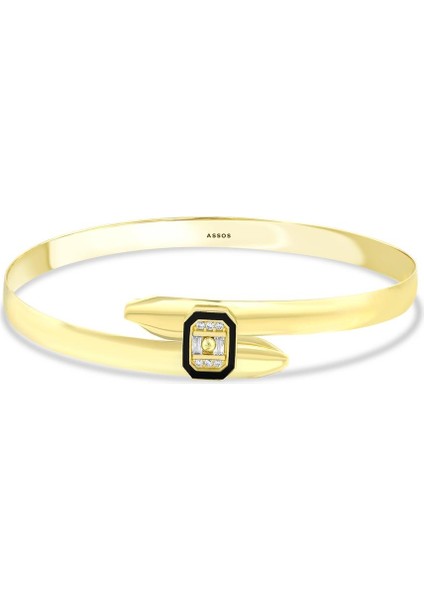 Altın Tasarım Kelepçe - 14K