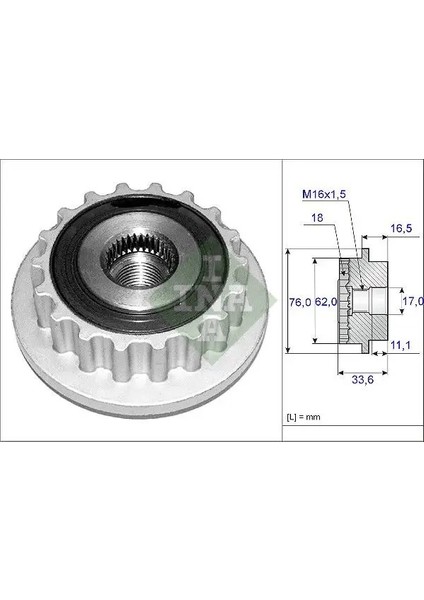 535011810 Alternator Kasnagi 070903024 070903024A 070903024B
