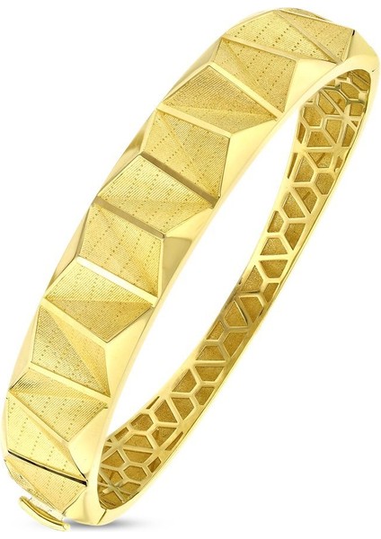 Altın Tasarım Kelepçe - 14K