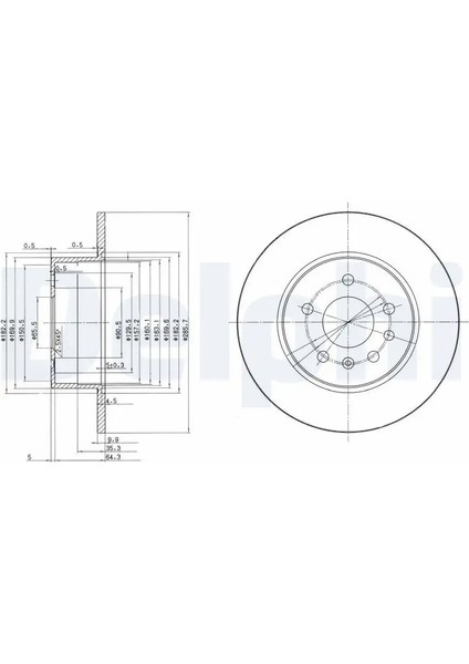 BG3274 Arka Fren Diski 0569118 4565693 4837027 (2 Adet Fiyatıdır)