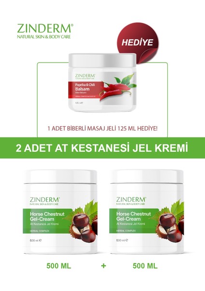 At Kestanesi Jeli, Masaj Kremi 500 Ml( 2 Adet x 500 ml )