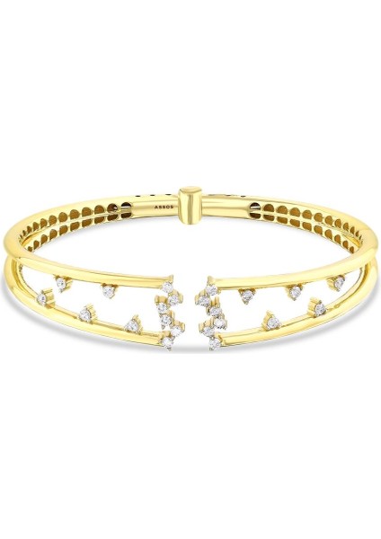 Altın Tasarım Kelepçe - 14K