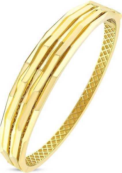 Altın Tasarım Kelepçe - 14K