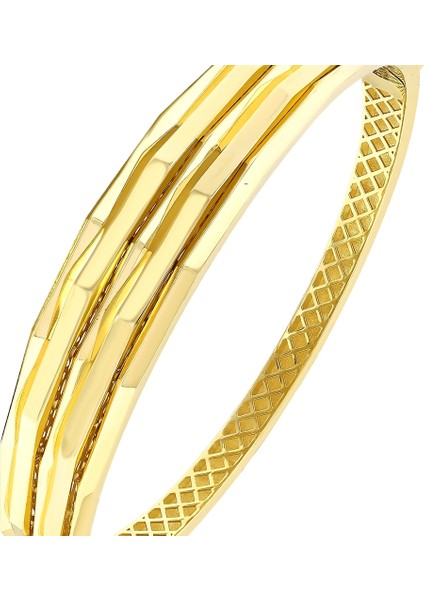 Altın Tasarım Kelepçe - 14K