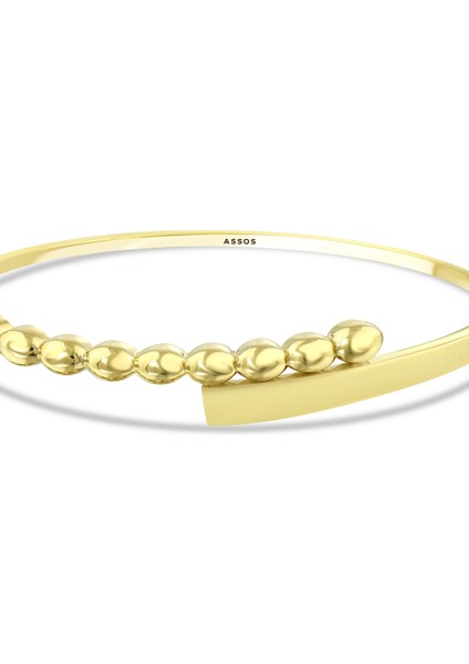 Tasarım Altın Kelepçe - 14K