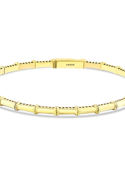 Altın Tasarım Kelepçe - 14K