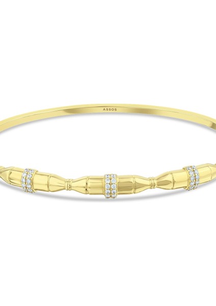 Tasarım Altın Kelepçe - 14K