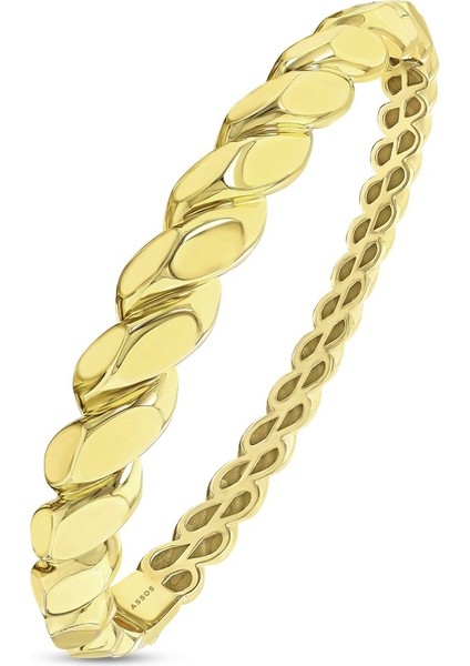 Altın Tasarım Kelepçe - 14K