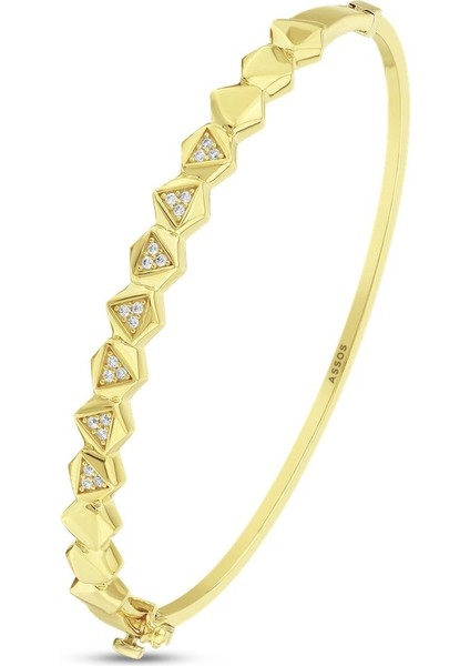 Tasarım Altın Kelepçe - 14K