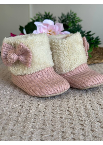 Kız Bebek Patik - Pudra