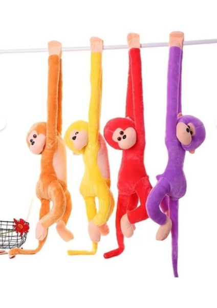 Elleri Yapışan Oyun ve Uyku Arkadaşı Peluş Maymun Oyuncak Sarılan Maymun