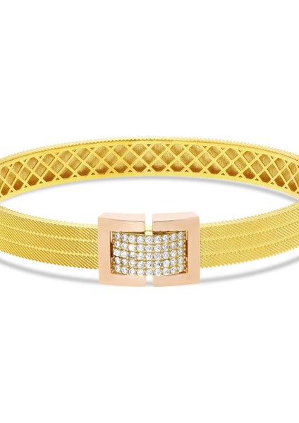 Tasarım Altın Kelepçe - 14K