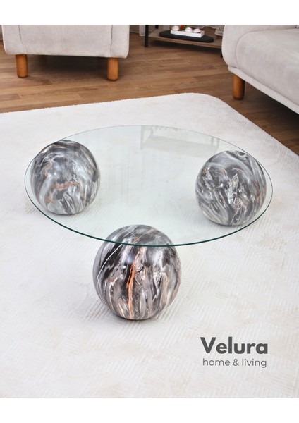 Modern Orta Sehpa & Küre Sehpa & Top Sehpa & Şeffaf Yuvarlak Cam & Dune modelleri