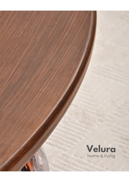 Modern Orta Sehpa & Küre Sehpa & Top Sehpa & Oval Ceviz Mdf & Dune indirimleri