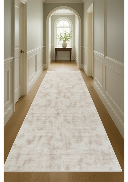 Modern Desenli Bambu Dört Mevsim Kaymaz Yıkanabilir Kesme Koridor Mutfak Yatak Salon Oturma Hol Odası Kesme Yolluk Halı