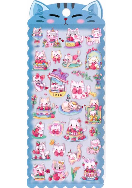 Puffy Sevimli Kedi Serisi TNX-28909