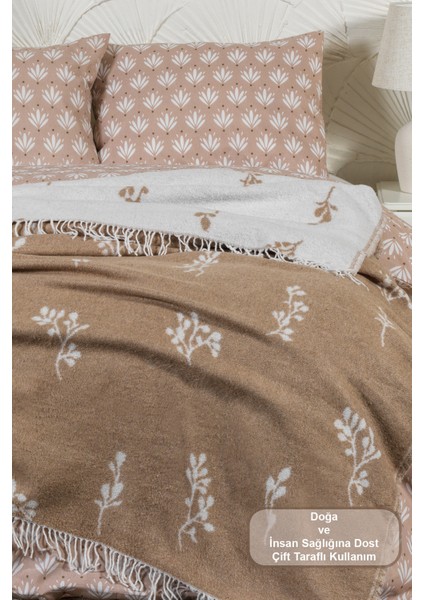Nadia Battaniye Çift Kişilik Pamuklu (200X220 Cm) Taş modelleri