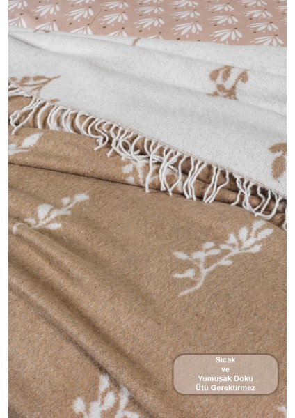 Nadia Battaniye Çift Kişilik Pamuklu (200X220 Cm) Taş fırsatları