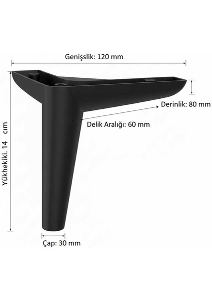 Piko 14 cm (8 Adet) Koltuk Baza Dolap Tv Ünitesi Yatak Odası Konsol Çocuk ve Genç Odası Ayağı modelleri