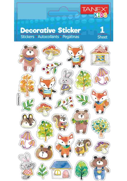 Orman Canlıları-5 Serisi Etiketi TNX-25186