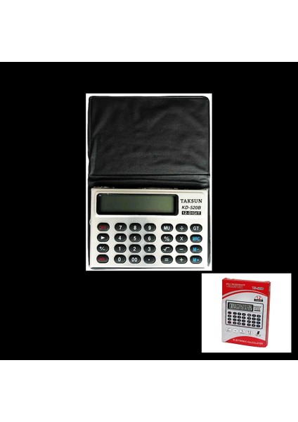 12 Haneli Mini Cep - Kılıflı Hesap Makinesi6.6x1.9x9.3cm TS-520B (5148)