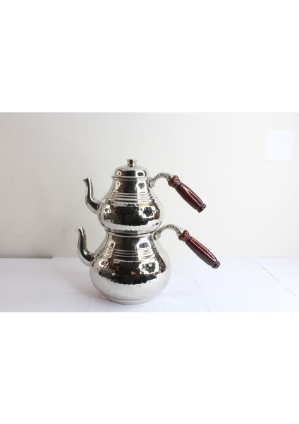 Bakır El Dövme Büyük Boy Çaydanlık