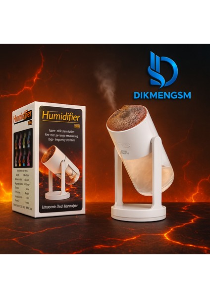 🌋 Subzero HM88 Humidifier Hava Nemlendirici | Volkanik Görünüm & LED Işıklı Buhar Makinesi