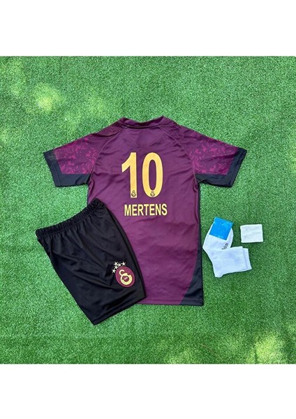 'gâlatâsarây 2025/26 Yeni 5 Yıldızlı M'ertens Deplasman Çocuk Forması 4'lü Set modelleri