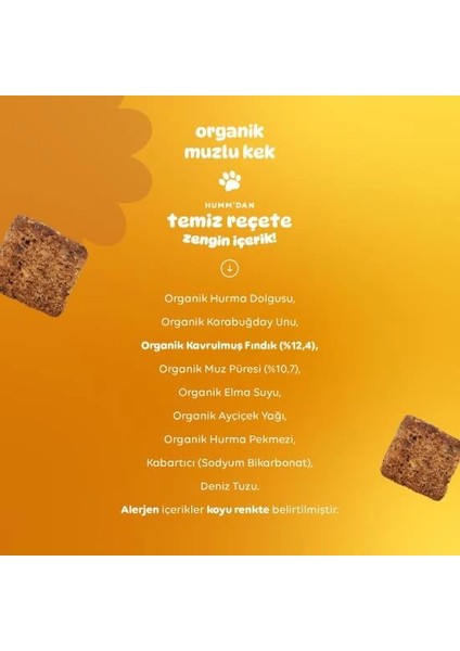 Bfs Humm Organik Glutensiz Vegan Muzlu Kek 30 gr fırsatları