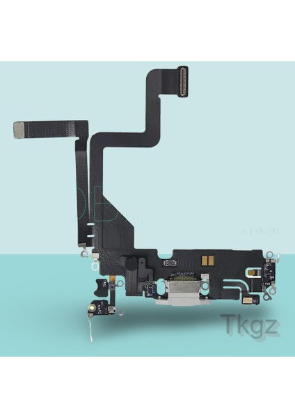 Apple İphone 14 PRO Full Şarj Soketi Filmi FLEX Orjinal (GÜMÜŞ)