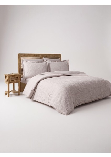 Ornament Çift Kişilik Jakarlı Pamuk Saten Nevresim Takımı – Lüks, Yumuşak Dokulu