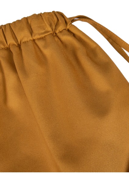 %100 Pamuk Beli Lastikli Astarlı Açık Kahve Kız Çocuk Kloş Etek modelleri