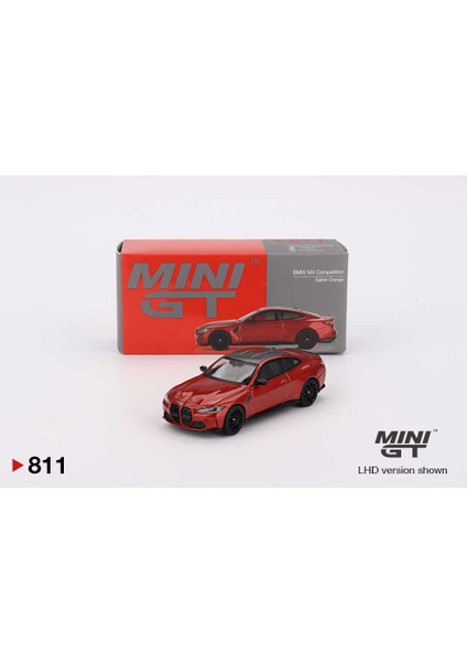 Mını Gt 1:64 Bmw M4 Competition G82 Sakhir Orange Diecast Model Araba MGT00811