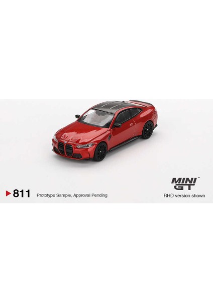 Mını Gt 1:64 Bmw M4 Competition G82 Sakhir Orange Diecast Model Araba MGT00811 modelleri