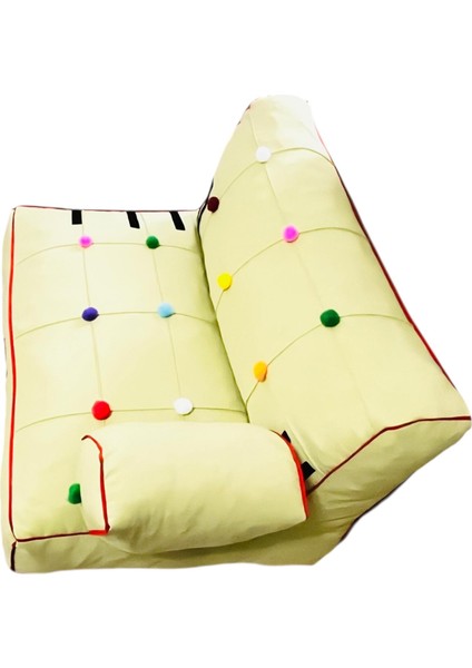 Lüx Kedi Köpek Koltuk- Çocuk Koltuk- Pon Ponlu Koltuk- Gabardin Kumaş -Kedi Köpek Yatak indirimleri