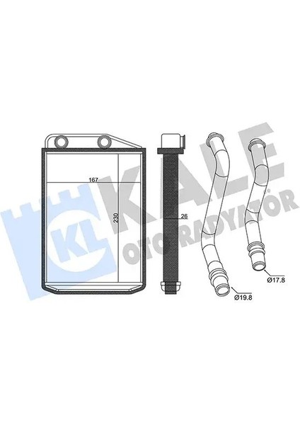 360335 Kalorifer Petegi 6448R0 77364072 77364073