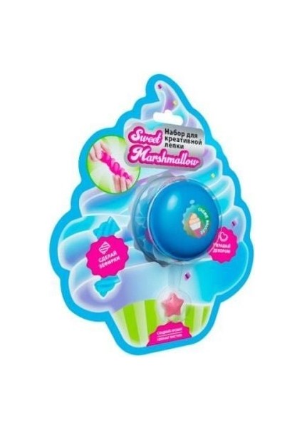 Macaron Kutuda Marshmallow Cupcake Slime Kız Erkek Çocuk Oyuncak Eğitici Oyuncaklar