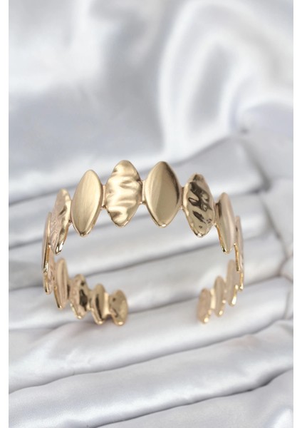 Bfs Pirinç Gold Renk Parçalı Model Kadın Bileklik