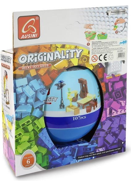 Ausini Özgün Fikirler 107 Parça Yumurta Kutu Kız Erkek Çocuk Oyuncak Eğitici Oyuncaklar fırsatları