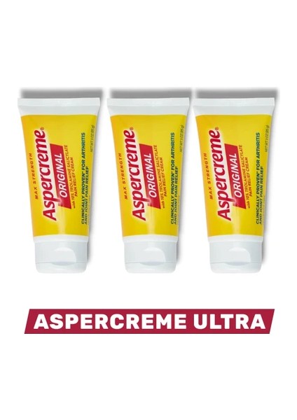 Ultra Vücut Ağrılarında Etkili Bitkisel Içerikli Masaj Kremi 50 ml x 3 Adet