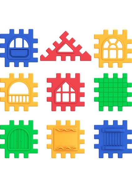 03702 Dede, Puzzle City 64 Parça Kız Erkek Çocuk Oyuncak Eğitici Oyuncaklar fırsatları